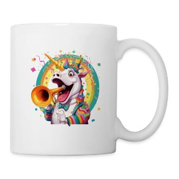 Einhorn Trompete im Festival - Tasse - Weiß - Rechts