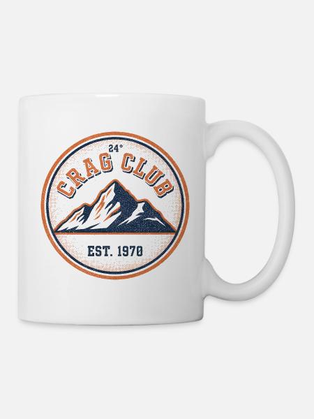 Crag Club Mountain Patch - Tasse - Weiß