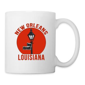 La Nouvelle-Orléans, Louisiane, États-Unis - Mug blanc - blanc - Droite