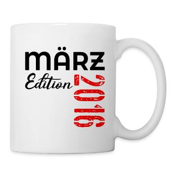 11. Geburtstag März 2016 - Tasse - Weiß - Rechts