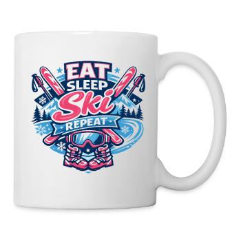 Eat Ski - Mug blanc - blanc - Droite