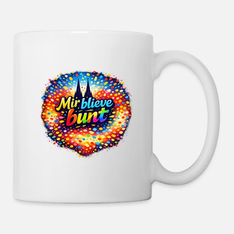 Mir_blieve_bunt - Mug blanc - blanc