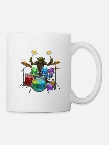 Goblin with drums - Mug - white