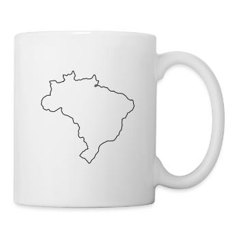 Brazil map - Mug - white - Right
