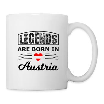 Legenden geboren in Österreich - Tasse - Weiß - Rechts