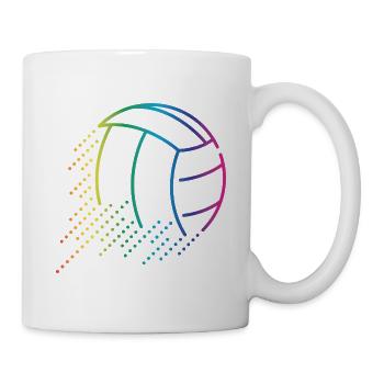 Ballon de volley-ball - Mug blanc - blanc - Droite