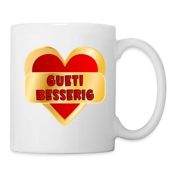 Gute Besserung Schweiz - Tasse - Weiß - Rechts