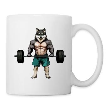Barre de fitness des Wolves - Mug blanc - blanc - Droite