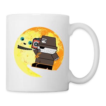 Pixel P.I. Poursuite à la Lune - Mug blanc - blanc - Droite