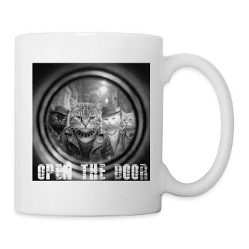 Tür Auf Katzen Noir - Tasse - Weiß - Rechts