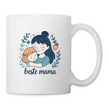 Beste Mama Umarmung - Tasse - Weiß - Rechts