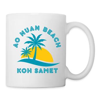 Koh Samet Palm Beach Sunset - Mug - white - Right
