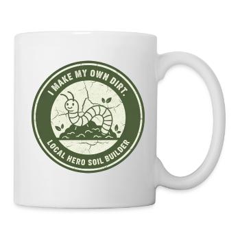 Earthworm Soil Conditioner for Horticulture Compost - Mug - white - Right