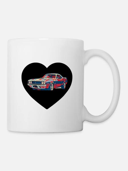 Auto - Tasse - Weiß