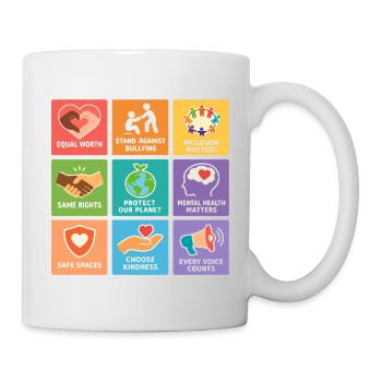 Human Rights Equality Inclusion Statement - Mug - white - Right