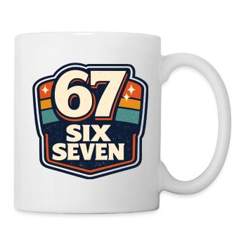 67 Six Seven Meme Funny Gift - Mug - white - Right