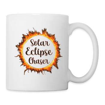 Chasseur d’éclipses solaires - Mug blanc - blanc - Droite