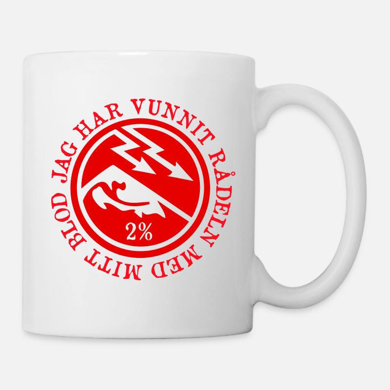 2 % - Mug blanc - blanc