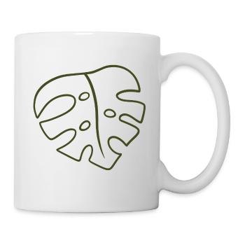 Monstera Line Art Leaf - Mug - white - Right