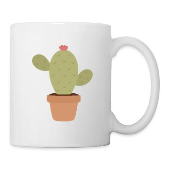 Kaktus-Zauber im Topf Minimal Pop - Tasse - Weiß - Rechts