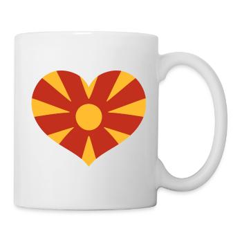 Macedonia Heart Emblem - Mug - white - Right