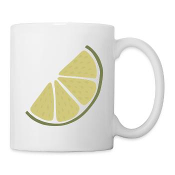 Lime Slice Minimalist Lime - Mug - white - Right