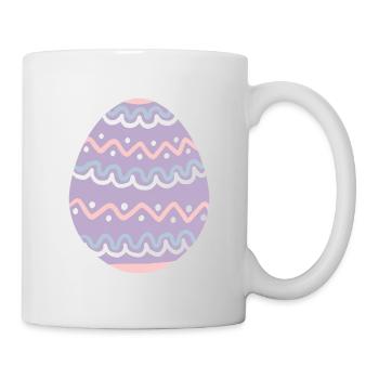 Pastel Wavy Easter Egg - Mug - white - Right