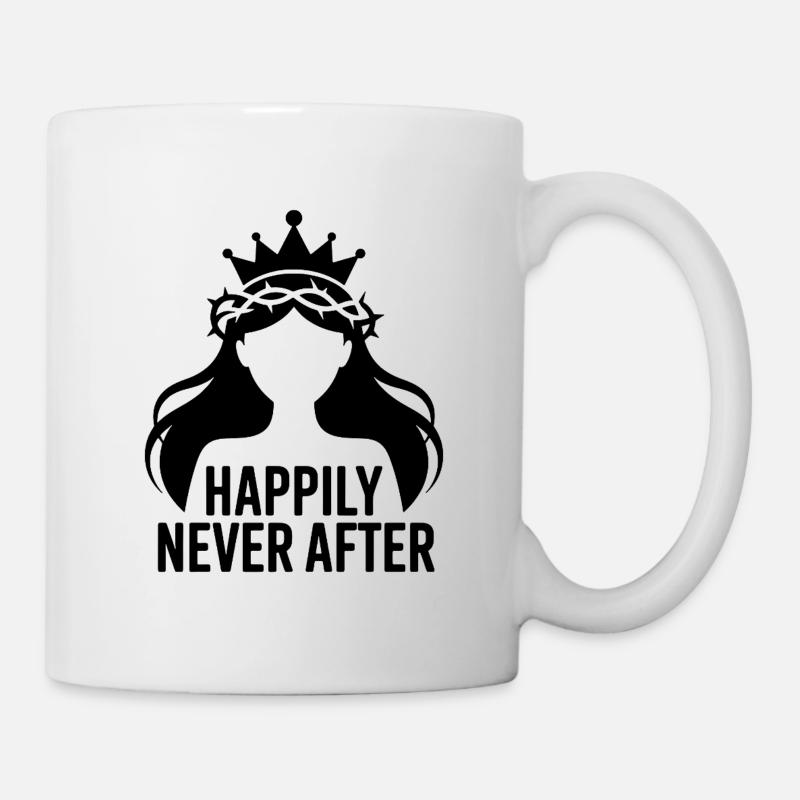 Happily Never After Silhouette Princess - Mug - white