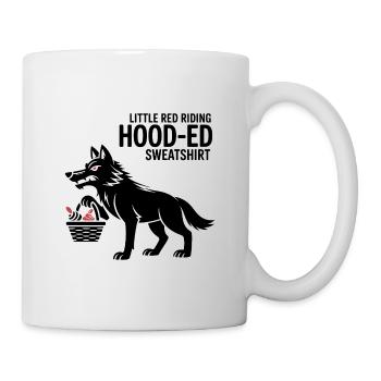 Loup de conte de fées avec panier - Mug blanc - blanc - Droite