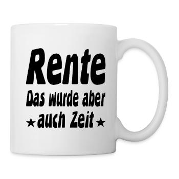 Rente - Tasse - Weiß - Rechts