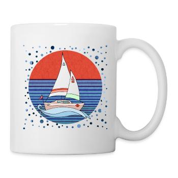 Segelboot - Tasse - Weiß - Rechts