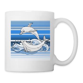 Dolphins - Mug - white - Right