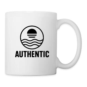 Authentic Sonnenkreis Wellenlogo - Tasse - Weiß - Rechts