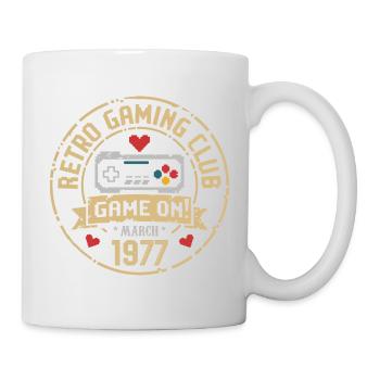 Mars 1977 Cadeau d’anniversaire Mars 1977 Naissance - Mug blanc - blanc - Droite