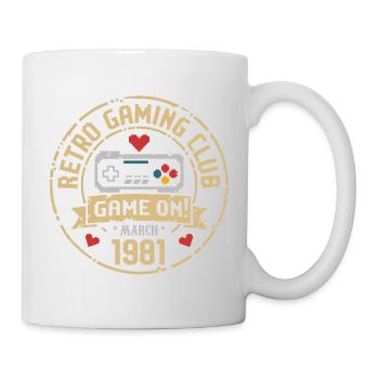 Mars 1981 Cadeau d’anniversaire Mars 1981 Né - Mug blanc - blanc - Droite