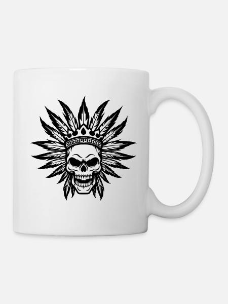 Häuptling Apache TotenIndianer - Tasse - Weiß