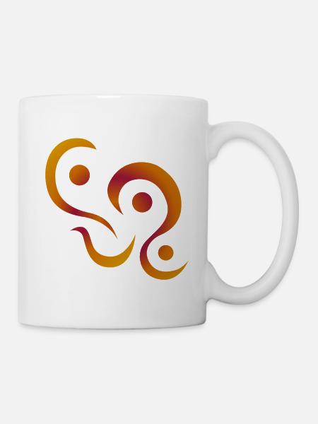 yoga_design_3 - Tasse - Weiß