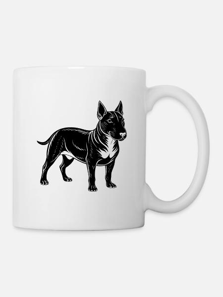 Bullterrier - Tasse - Weiß