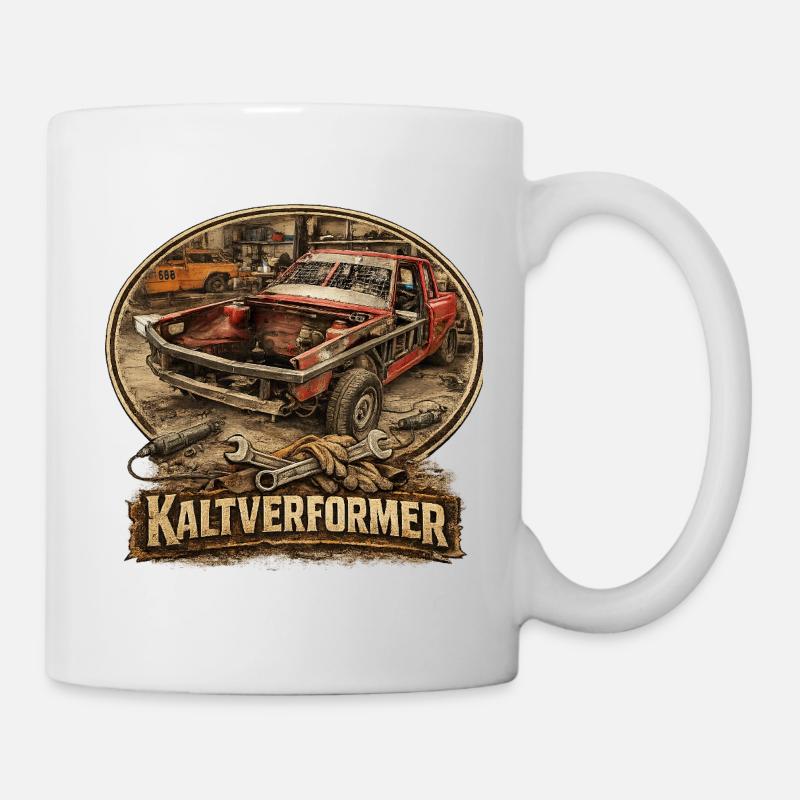 Cold former: Rusted truck - Mug - white