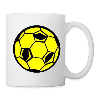 Football Fußball - Mug blanc - blanc - Droite