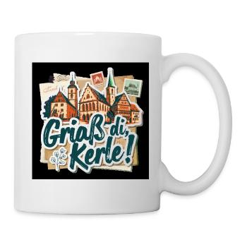 Griaß di Kerl Salutation bavaroise - Mug blanc - blanc - Droite