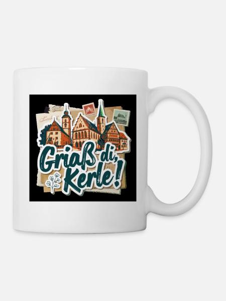 Griaß di Kerl Bavarian Greeting - Mug - white