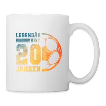 20th Birthday Football 20 Years Young Man - Mug - white - Right