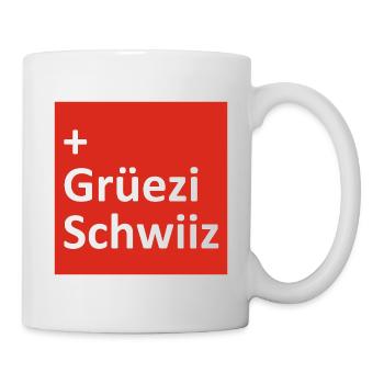 Grüezi - Hopp Schwiiz - Schweiz - Switzerland - Mug - white - Right