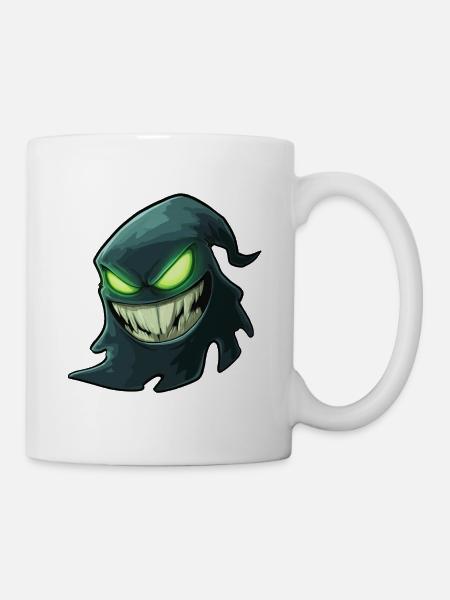 Geist, Halloween-Geist, Gruseliger Geist - Tasse - Weiß