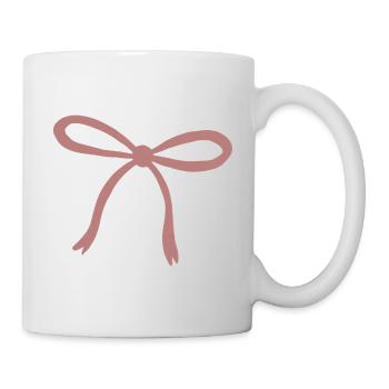 Rosy Ribbon Bow Print - Mug - white - Right