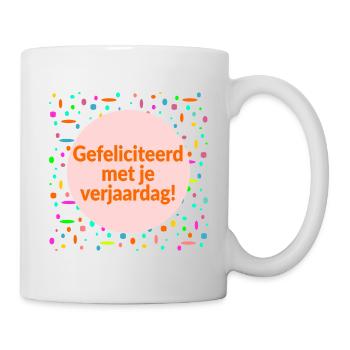 Joyeux anniversaire - Mug blanc - blanc - Droite