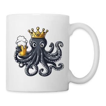 Octopus Beer King - Mug - white - Right