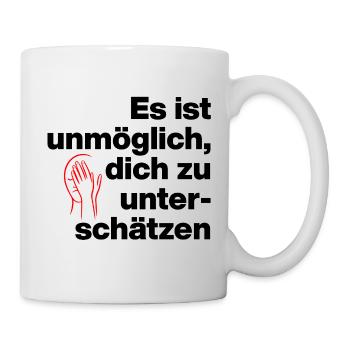 IT'S IMPOSSIBLE TO UNDERESTIMATE YOURSELF. SARCASM - Mug - white - Right