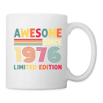 1976 50. Geburtstag - Tasse - Weiß - Rechts